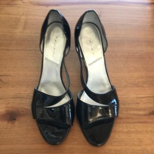 Tahari Black Patent Leather Heels.